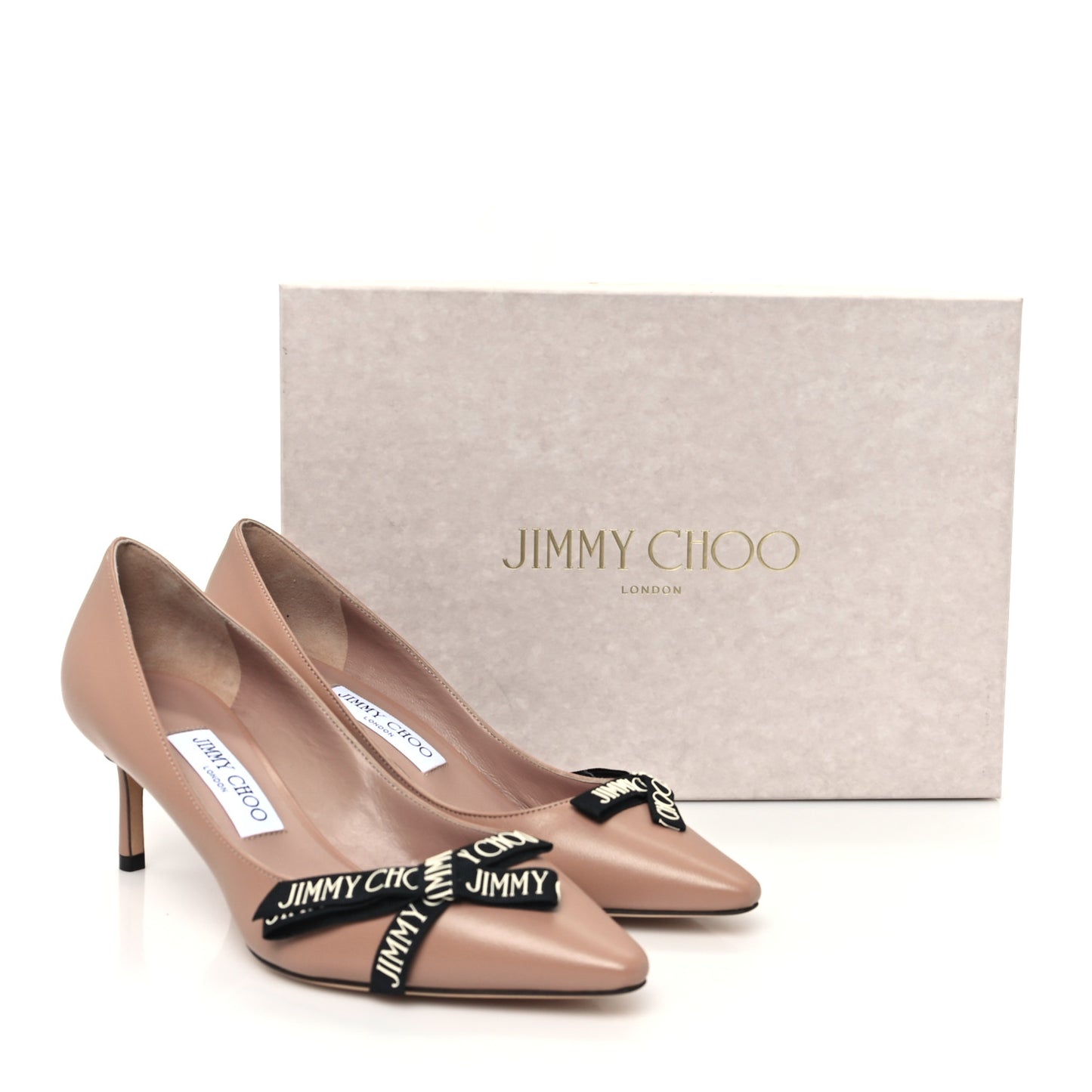 Nappa Pointy Toe Romy 60 Bow Pumps 38 Ballet Pink