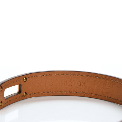 Hermes Barenia Kelly Double Tour Bracelet S Fauve 6 of 7