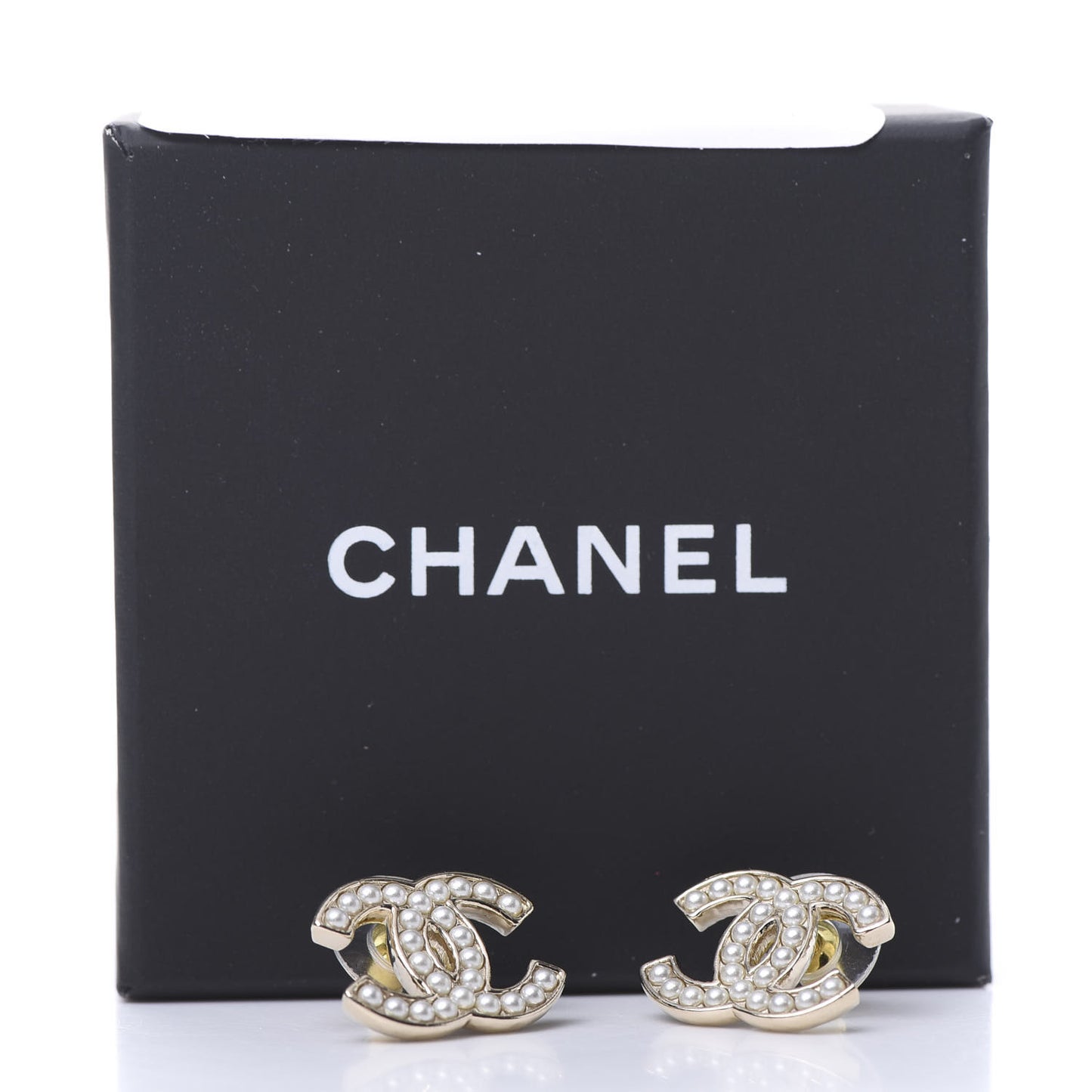 Pearl CC Earrings Gold