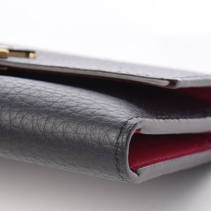 Louis Vuitton Taurillon Capucines Compact Wallet Black 9 of 11