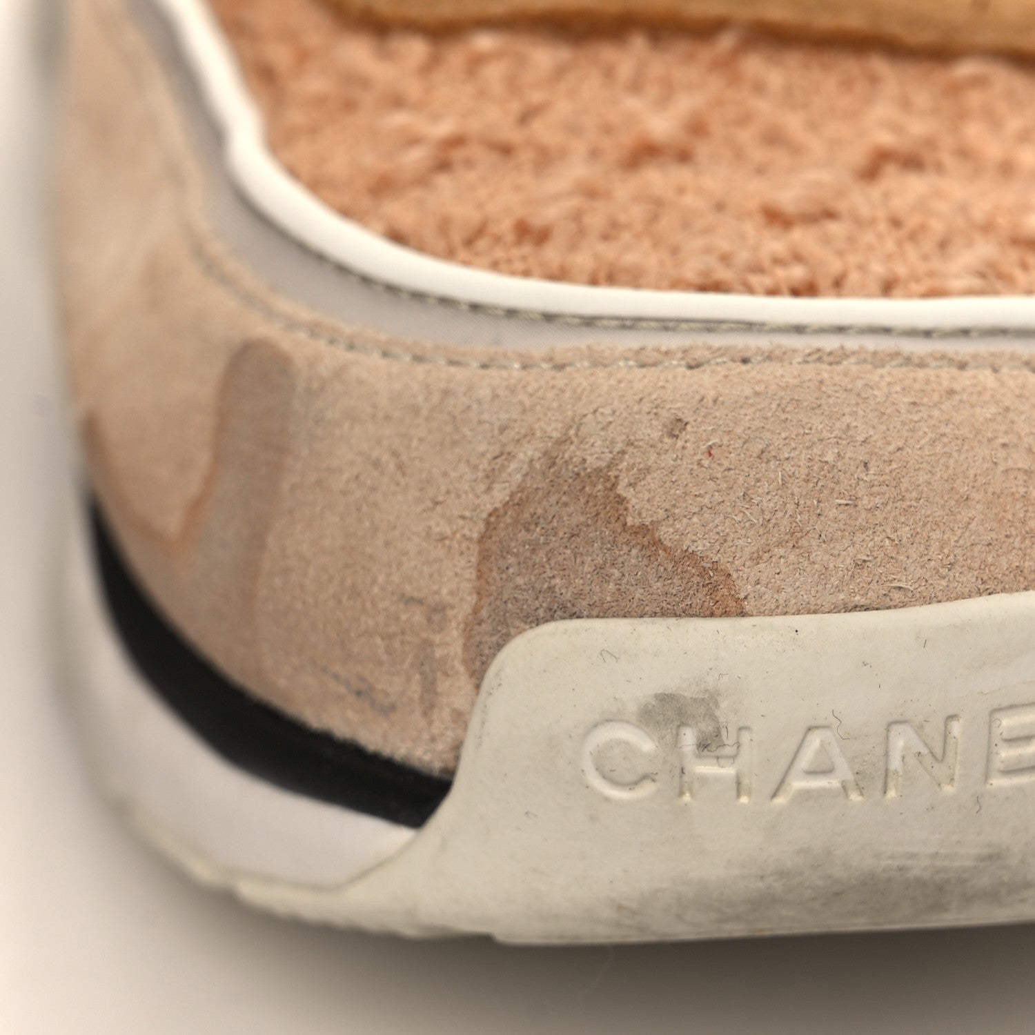Chanel Suede Tweed Felt CC Sneakers 41 Beige 12 of 15