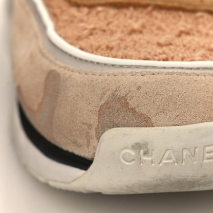 Chanel Suede Tweed Felt CC Sneakers 41 Beige 12 of 15