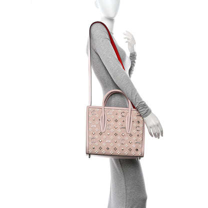 Christian Louboutin Calfskin Spikes Loubinthesky Medium Paloma Beige 3 of 11
