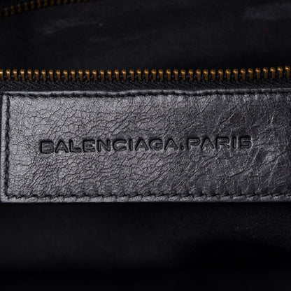 Balenciaga Agneau Classic Hardware Bowling Bag Black 5 of 9