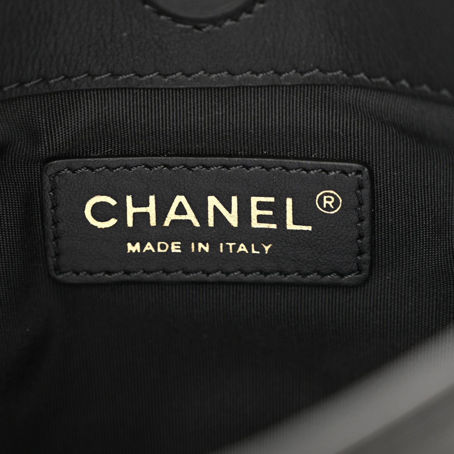 Chanel Calfskin Quilted Fringe Small Shopping Bag Black 7 of 10