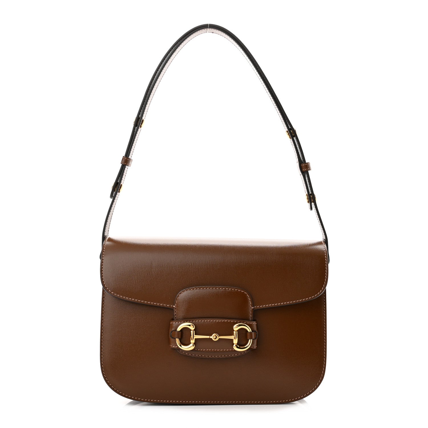 Gucci Azalea Calfskin Horsebit 1955 Shoulder Bag Brown Sugar 1 of 10