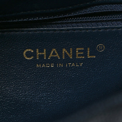 Chanel Caviar Quilted Filigree Backpack Navy 6 of 10