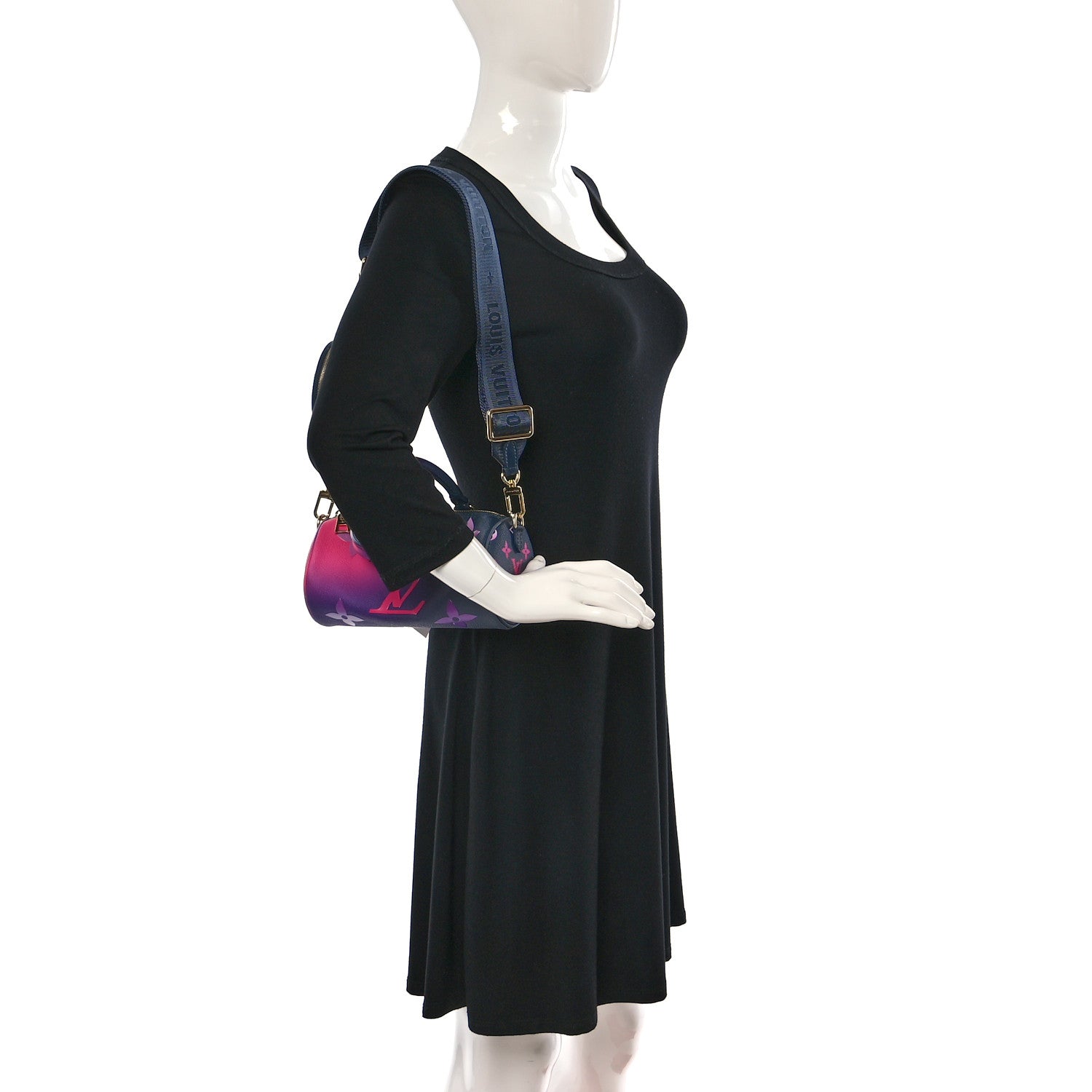 Louis Vuitton Monogram Giant Spring In The City Papillon BB Midnight Fuchsia 2 of 8