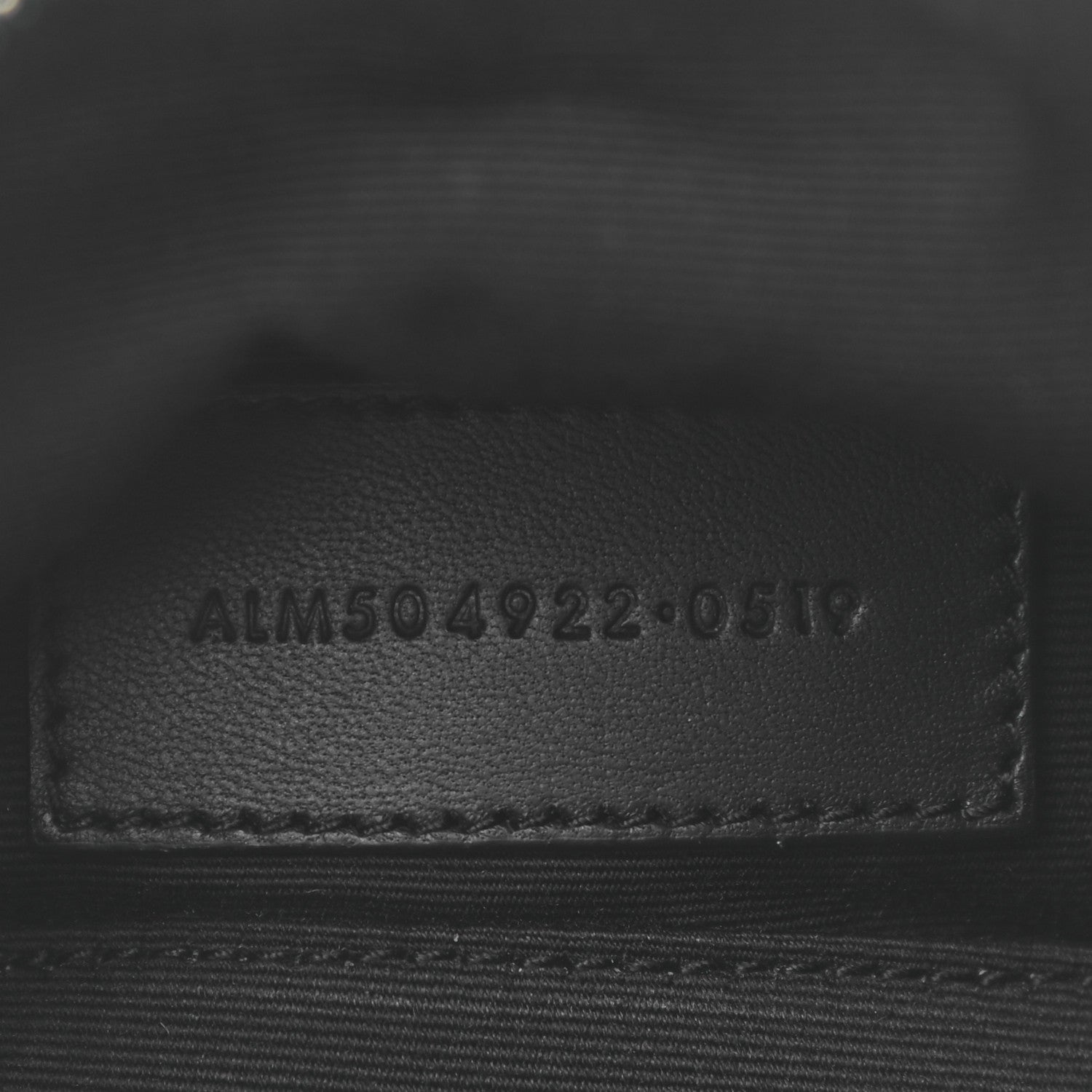 Saint Laurent Metallic Grain De Poudre Matelasse Chevron Monogram Bill Pouch Piombo 7 of 7