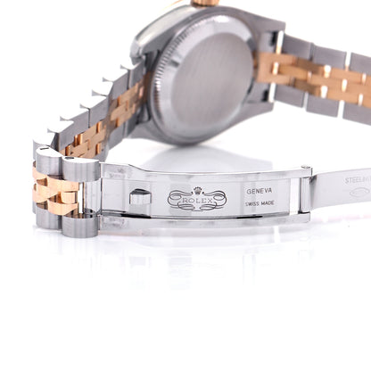 Rolex Stainless Steel 18K Everose Gold Diamond 26mm Oyster Perpetual Datejust Watch Pink Jubilee 179171 7 of 9