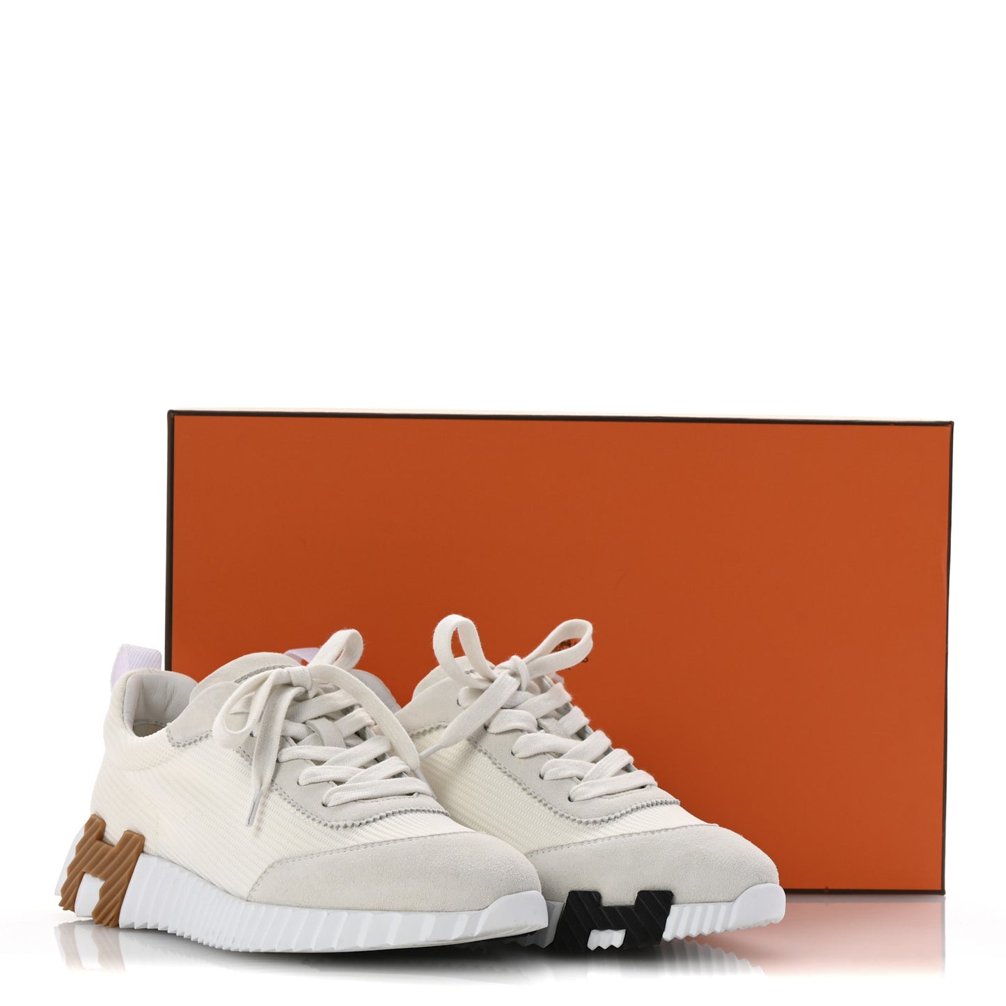 Graphic Mesh Suede Goatskin Womens Bouncing Sneakers  36 White