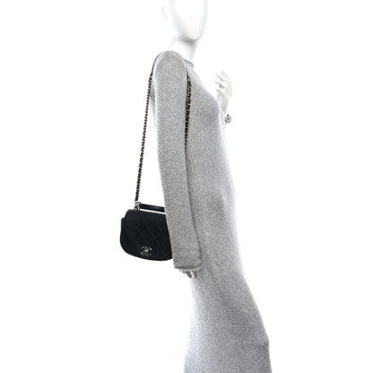 Chanel Calfskin Stitched Small Ring My Bag Flap Crossbody Bag Black 2 of 10
