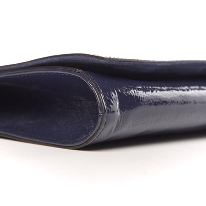 Gucci Soft Patent Medium Soho Clutch Uniform Blue 10 of 12