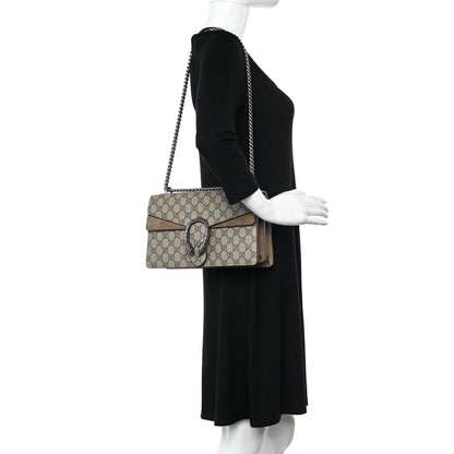 Gucci GG Supreme Monogram Small Dionysus Shoulder Bag Taupe 3 of 13