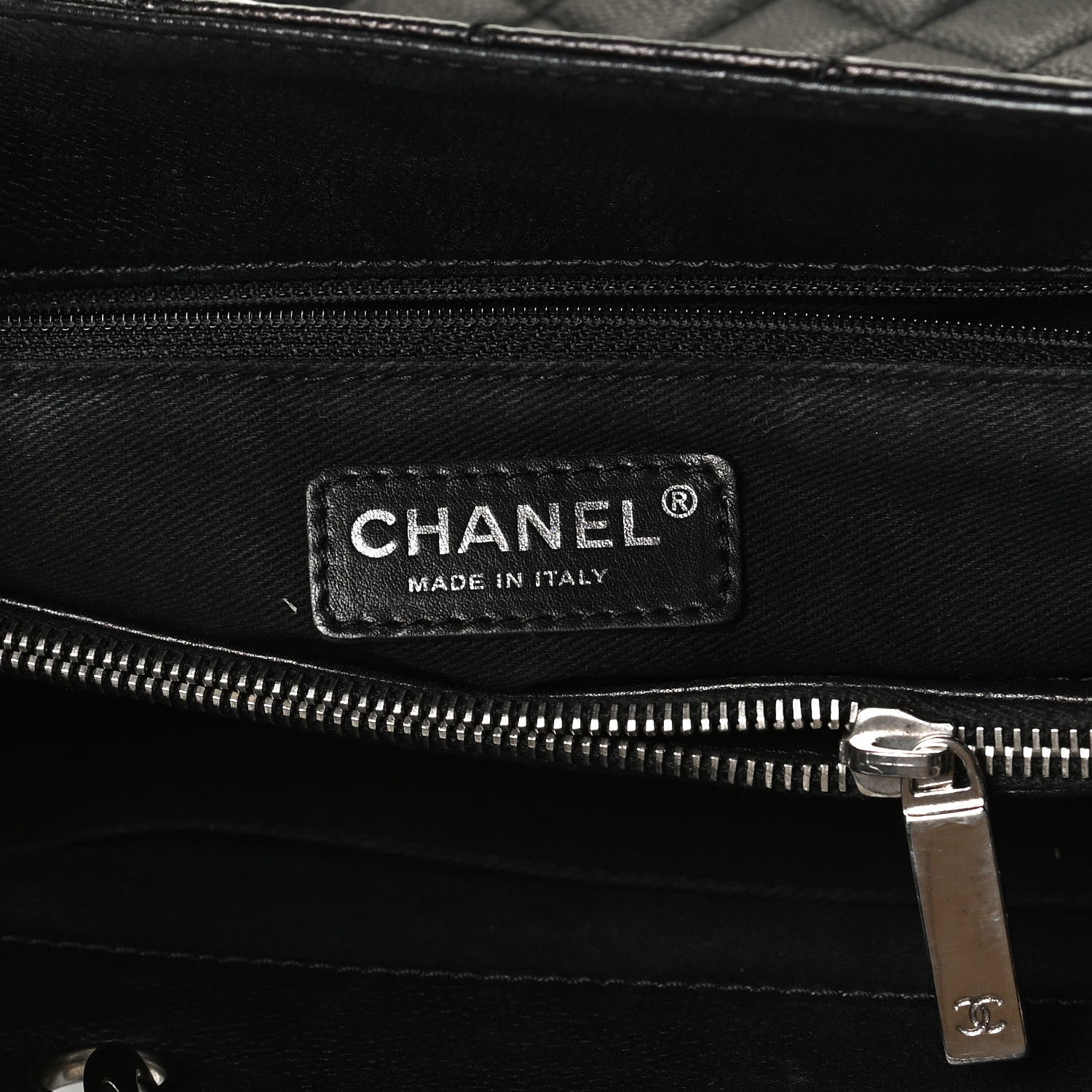 Chanel Caviar Quilted Grand Shopping Tote GST Black 6 of 12
