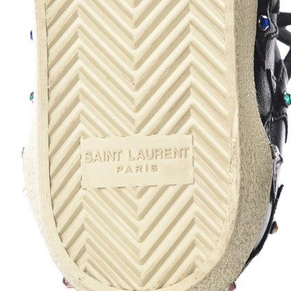 Saint Laurent Nappa Star Court Classic Sneakers 36.5 Black 6 of 9