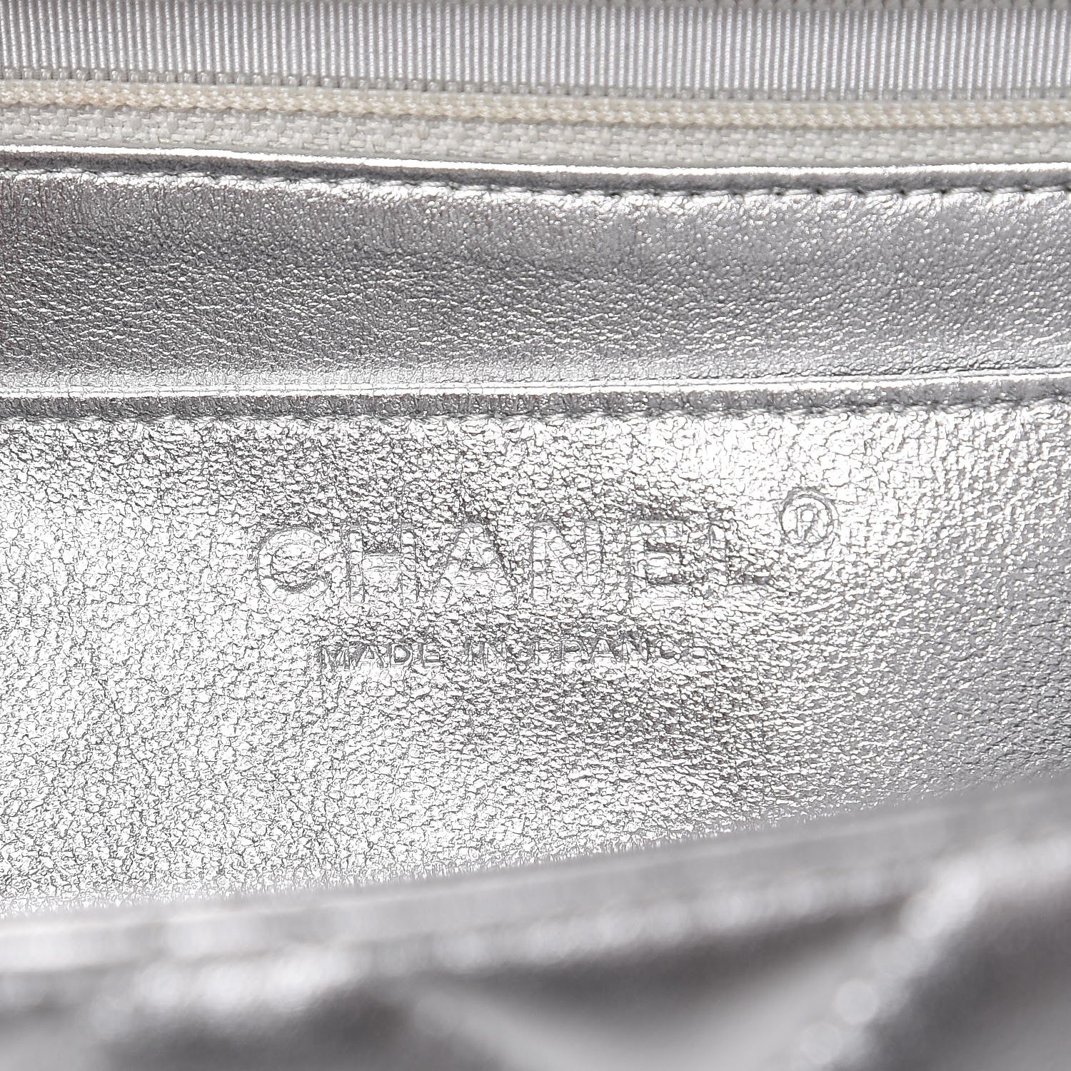 Chanel Metallic Lambskin Quilted Maxi Single Flap Silver 7 of 11