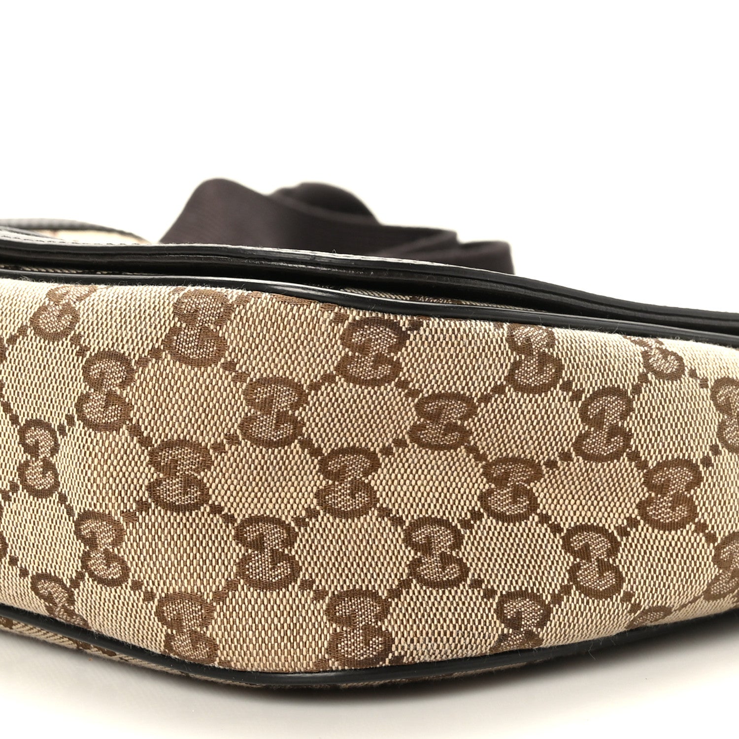 Gucci Monogram Flap Messenger Bag Beige Dark Brown 9 of 9