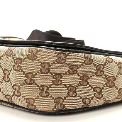 Gucci Monogram Flap Messenger Bag Beige Dark Brown 9 of 9