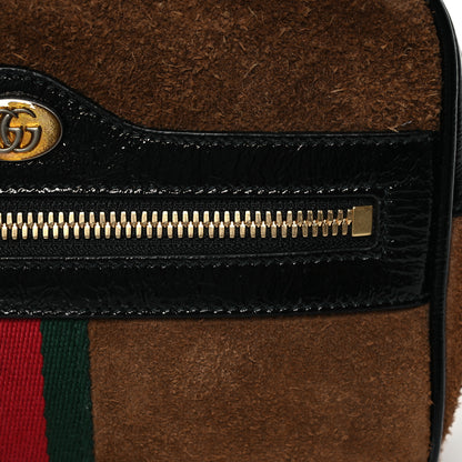 Gucci Suede Small Ophidia Belt Bag 85 34 Brown 7 of 13