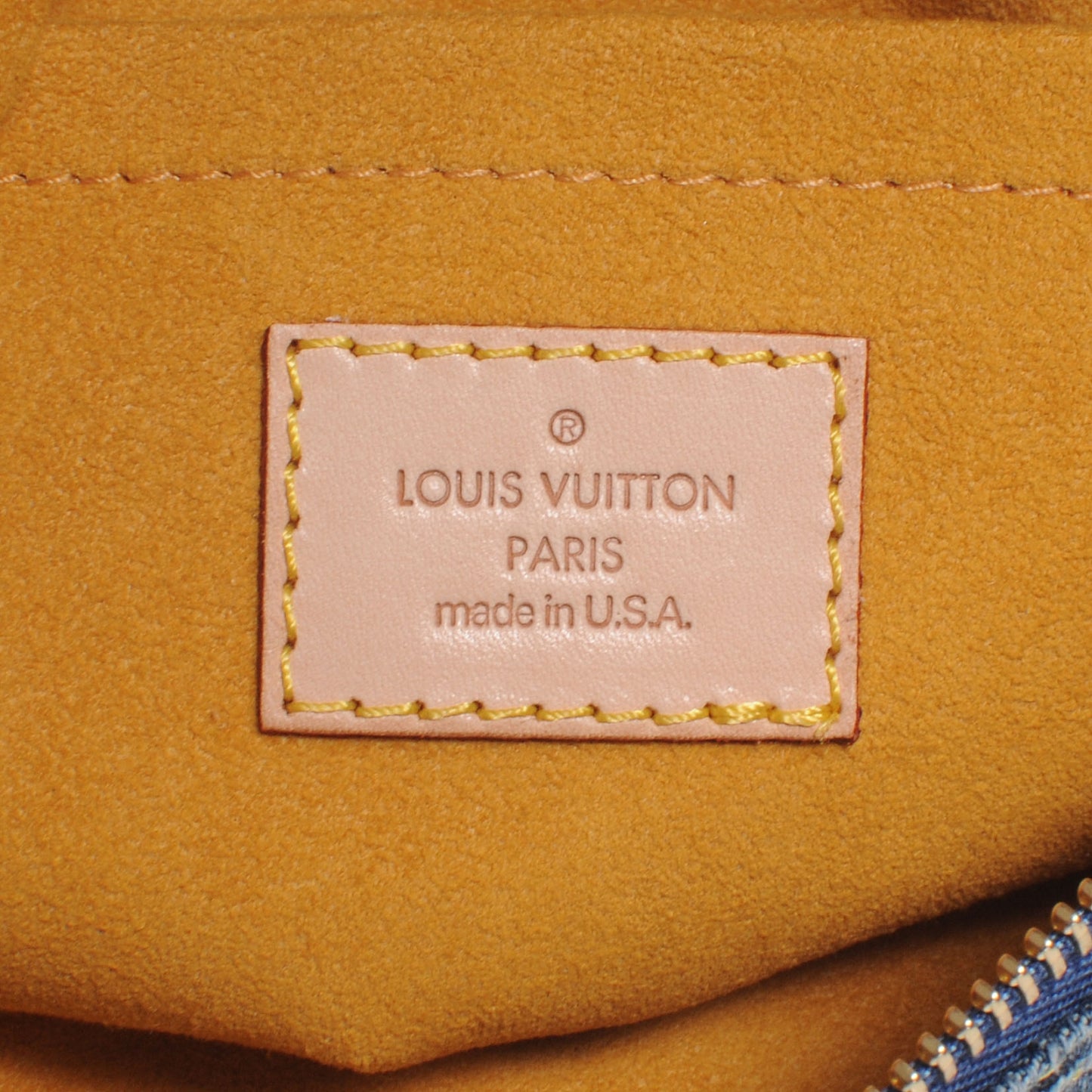 Monogram Denim Baggy PM Blue