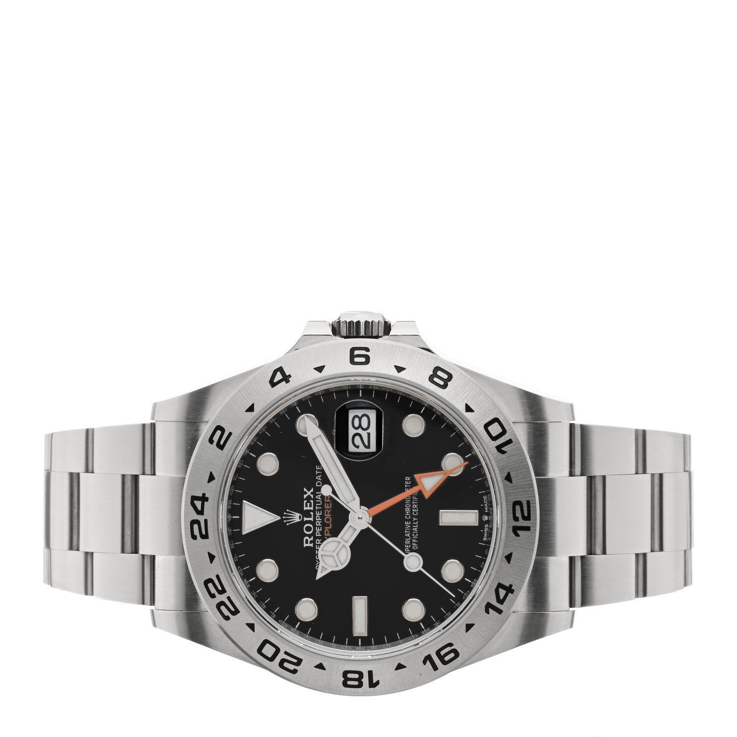 Rolex Stainless Steel 42mm Oyster Perpetual Date Explorer II Watch Black 226570 2 of 5