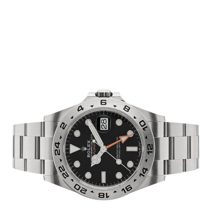 Rolex Stainless Steel 42mm Oyster Perpetual Date Explorer II Watch Black 226570 2 of 5
