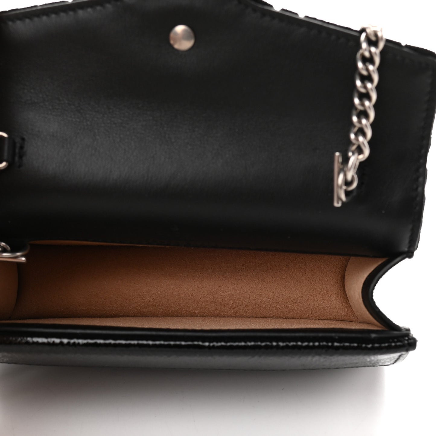 Velvet GG Monogram Super Mini Dionysus Shoulder Bag Black