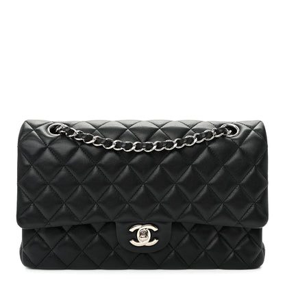 Chanel Lambskin Quilted Medium Double Flap  Black 1 of 10