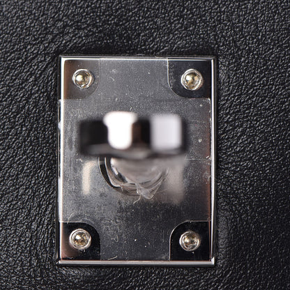 Hermes Swift Horseshoe Birkin 25 Black White 18 of 35