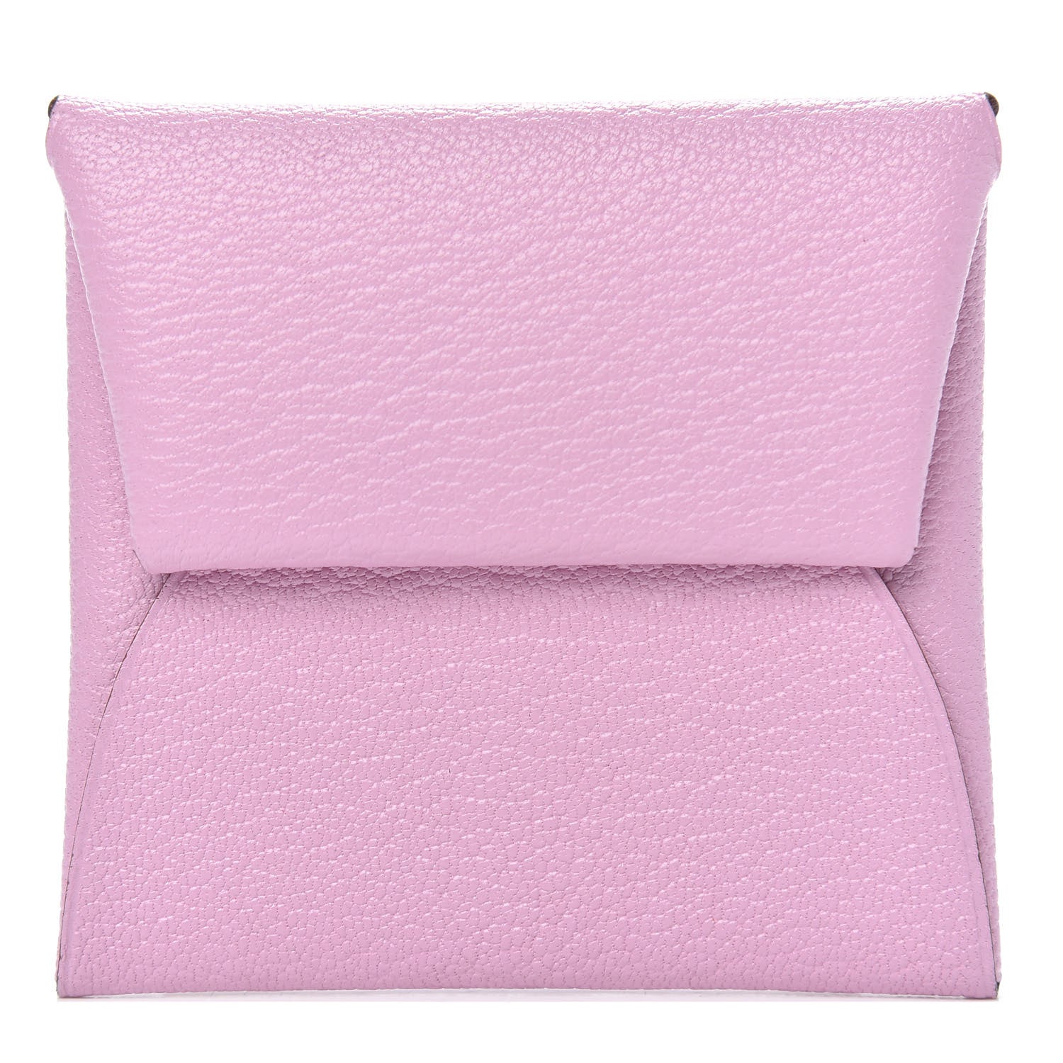 Hermes Chevre Mysore Bastia Coin Purse Mauve Sylvestre 1 of 7