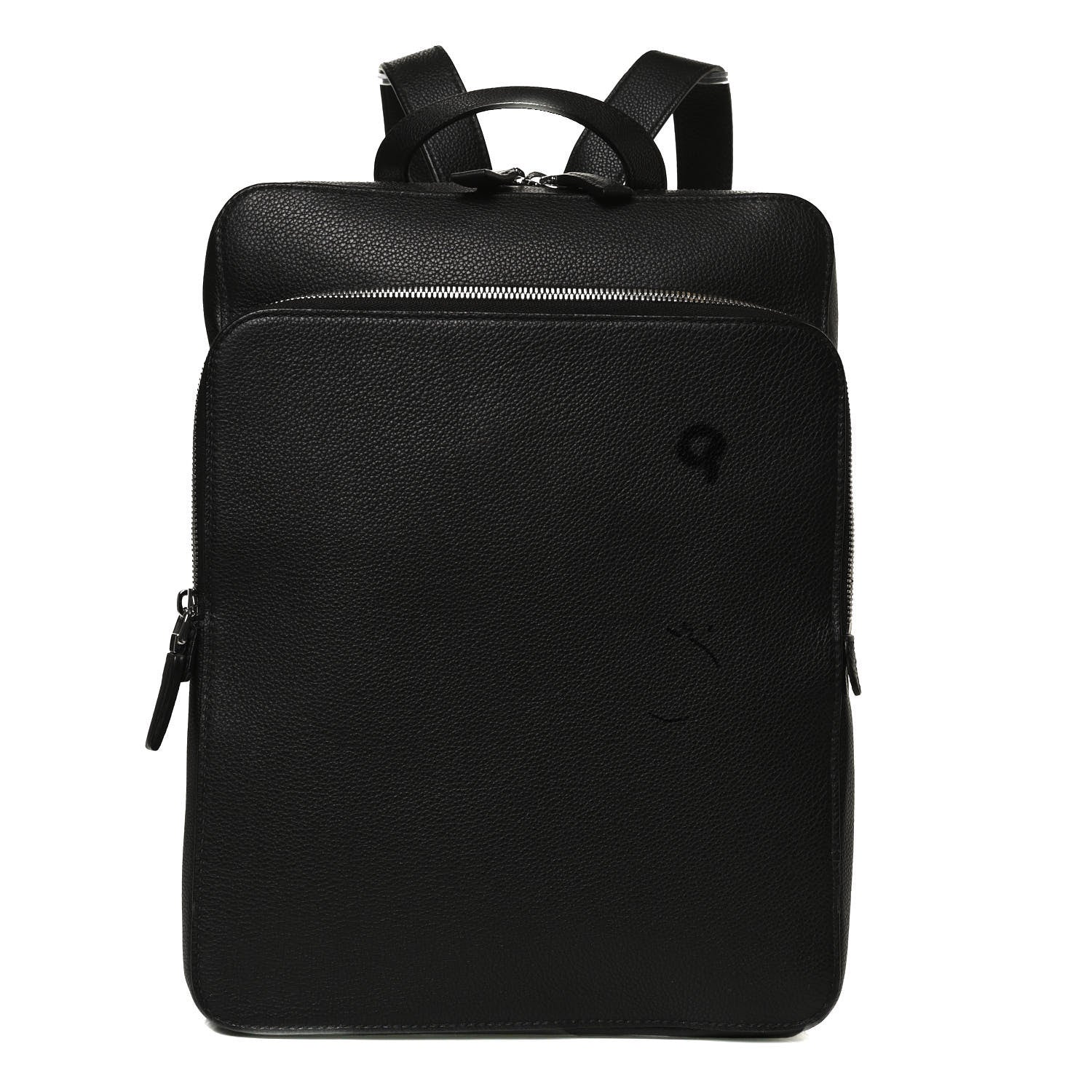 Prada Vitello Daino Briefcase Backpack Black 1 of 13