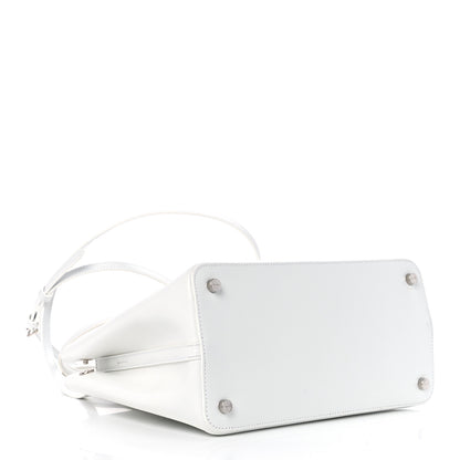 Alaia Calfskin Laser Cut Mina 25 Bag White 5 of 10