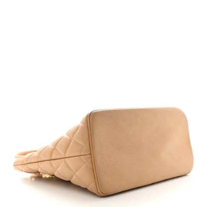Chanel Caviar Quilted Medallion Tote Beige 4 of 12