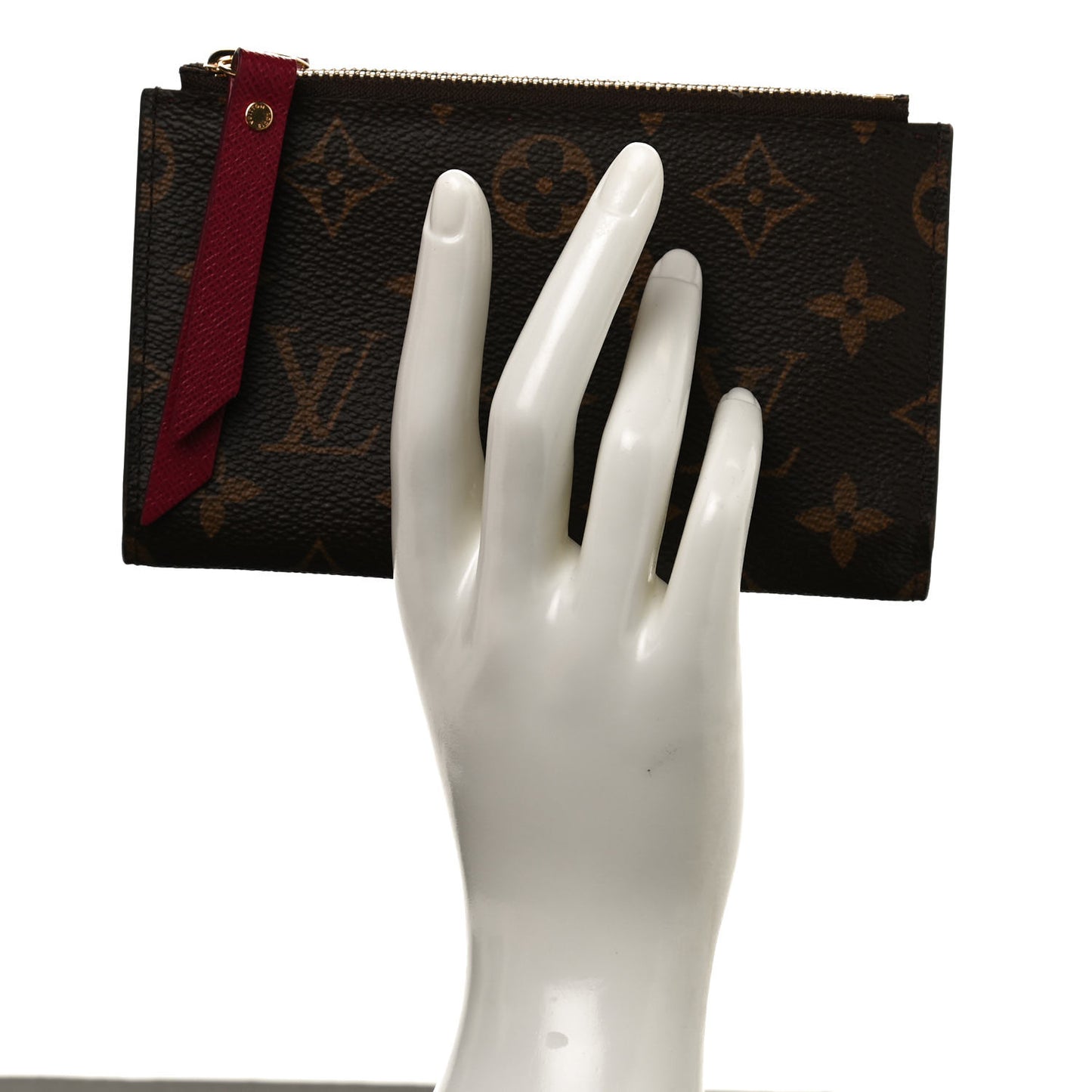 Monogram Adele Compact Wallet Fuchsia