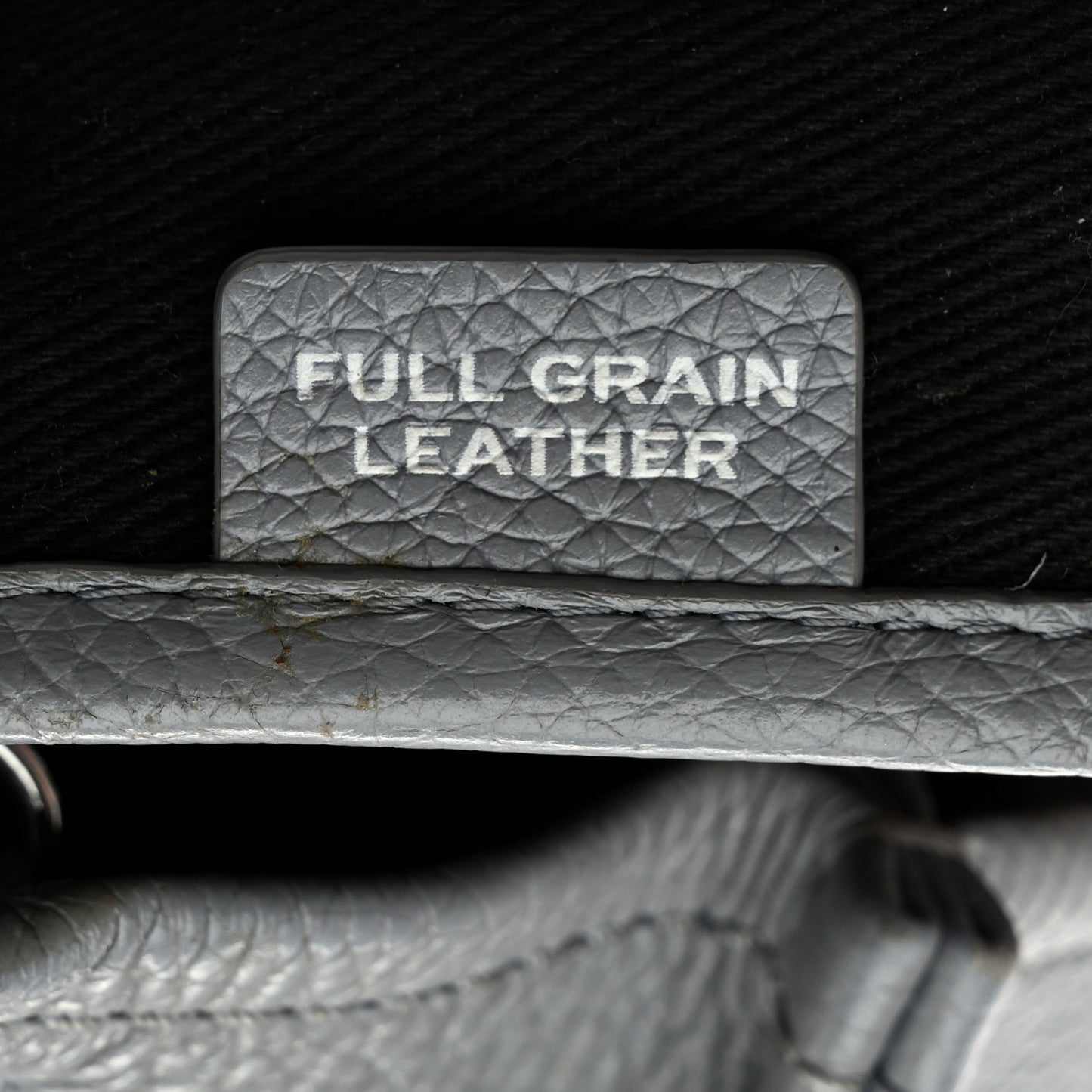 Grained Calfskin Small The Tote Bag Wolf Grey