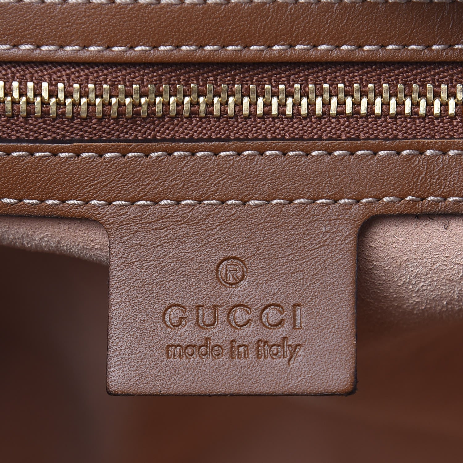 Gucci GG Supreme Monogram Floral Embroidered Small Boston Brown 6 of 11