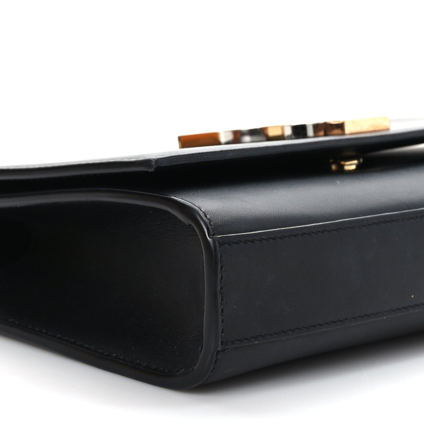 Calfskin Small Monogram Kate Satchel Black