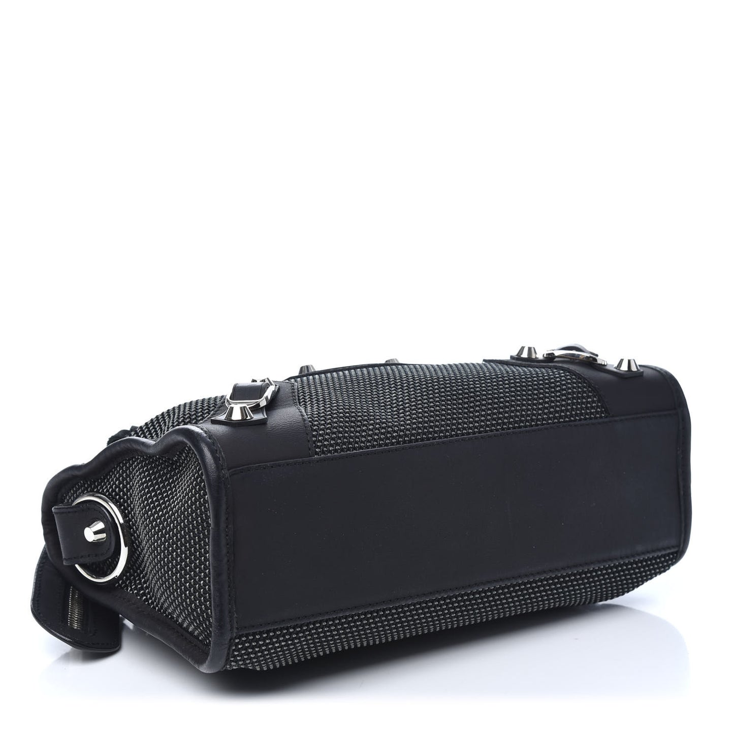 Lambskin Canvas Classic Silver Hardware Mini City Black