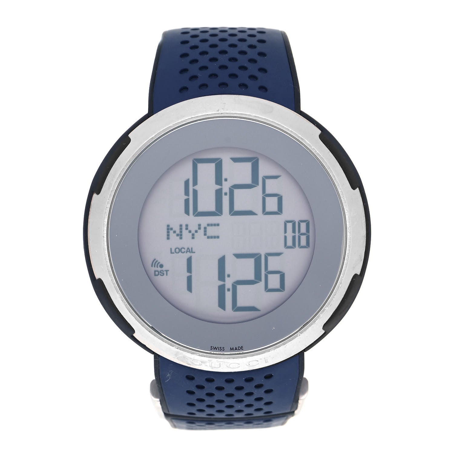 Gucci Stainless Steel Rubber 49mm Digital I-Gucci Sport Watch 1 of 4