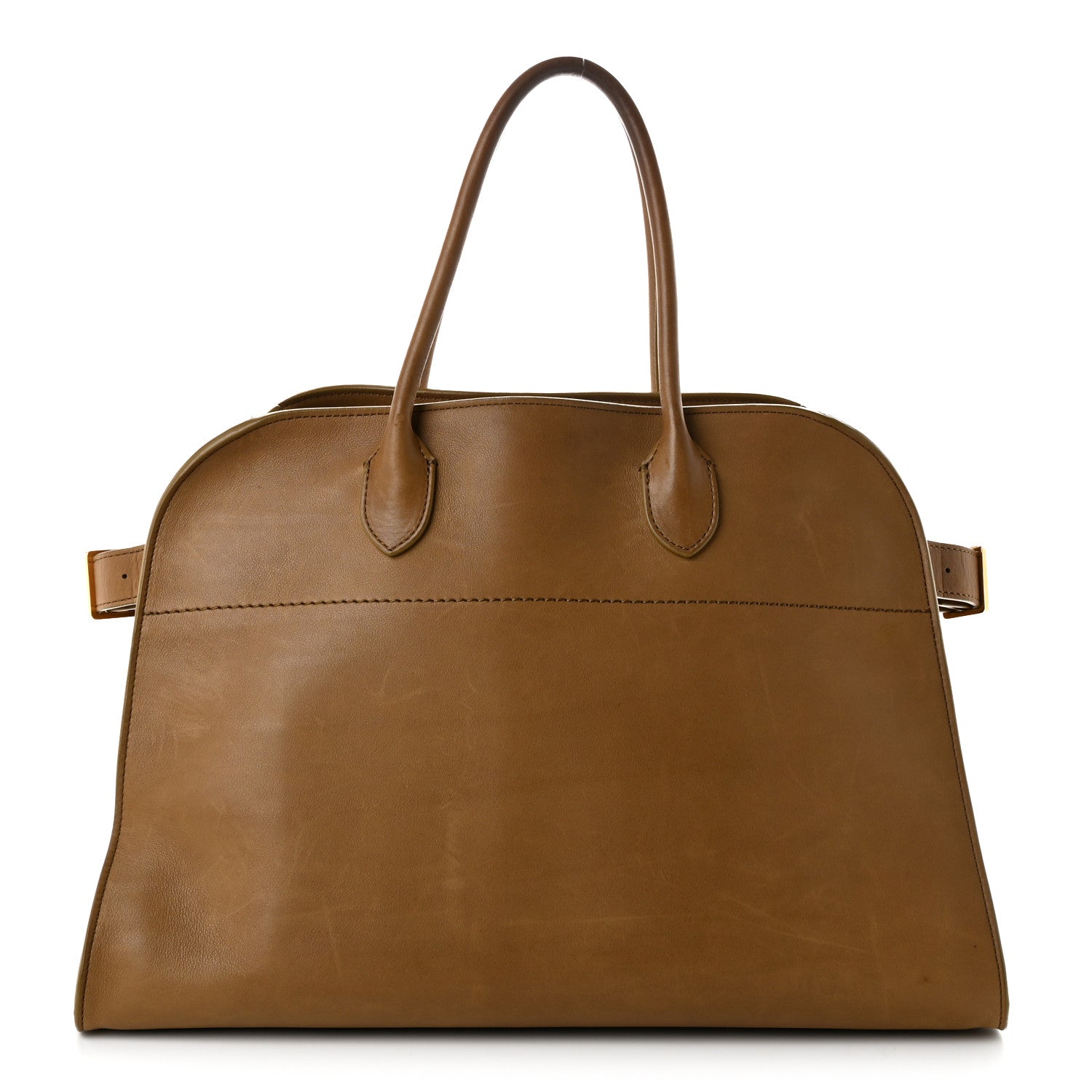 The Row Polished Saddle Calfskin Soft Margaux 15 Muschio 1 of 9