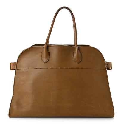 The Row Polished Saddle Calfskin Soft Margaux 15 Muschio 1 of 9