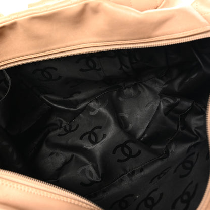 Chanel Calfskin Quilted Large Cambon Multipocket Reporter Beige Black 5 of 13