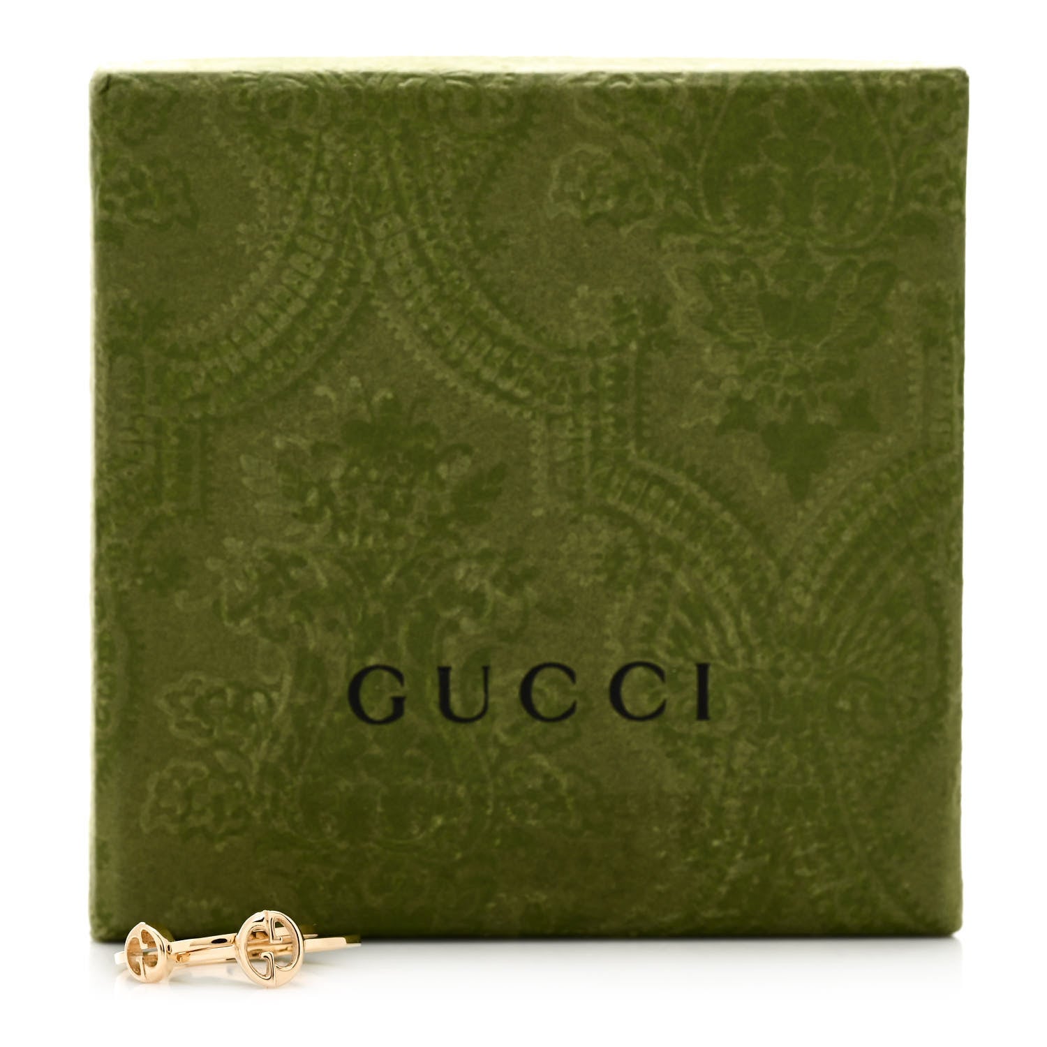 Gucci 18K Yellow Gold Double Connected Ring Set 53 6.5 6 of 6