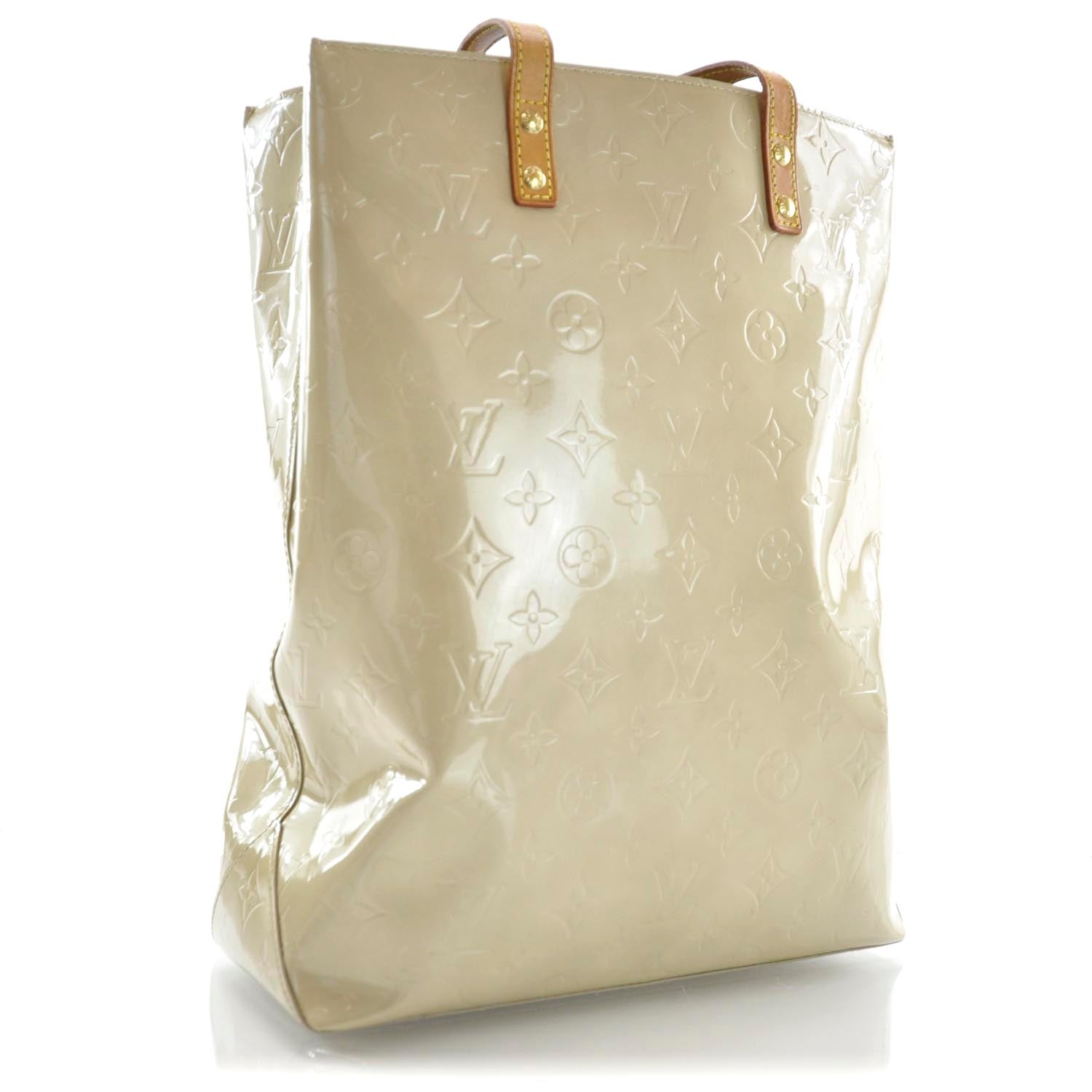 Louis Vuitton Vernis Reade MM Beige 3 of 9