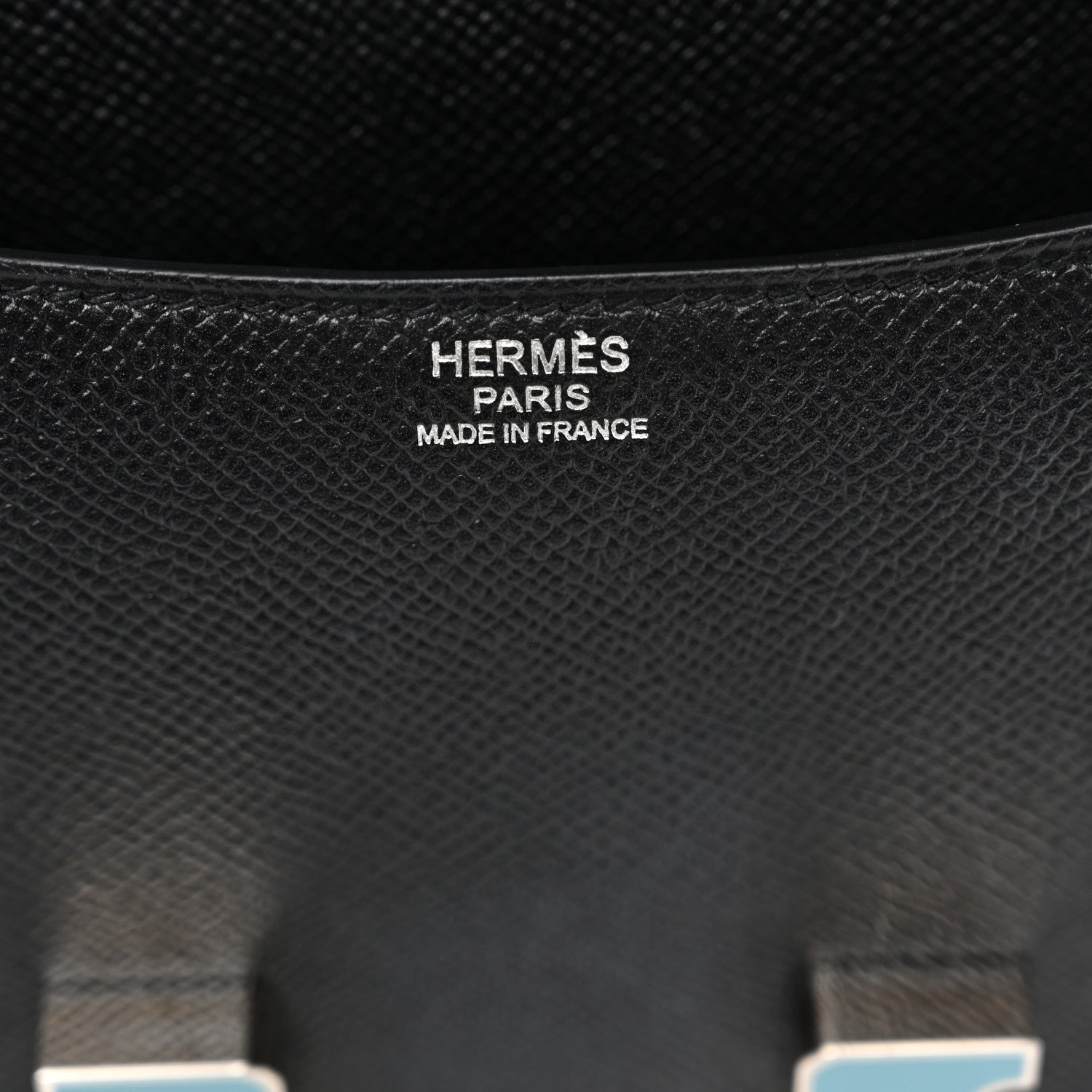 Hermes Epsom Enamel Constance 24 Black Bleu Saint Cyr 6 of 10