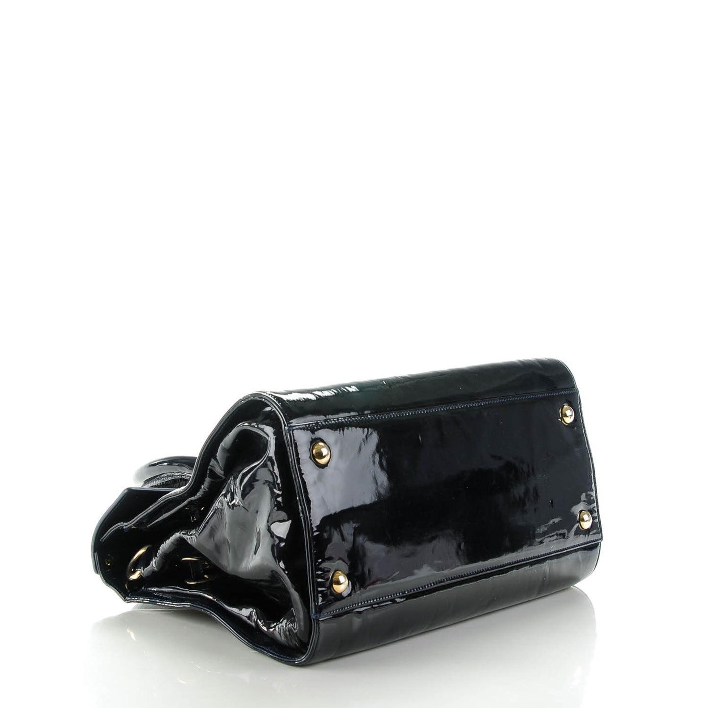 Patent Large Rosalie Satchel Navy