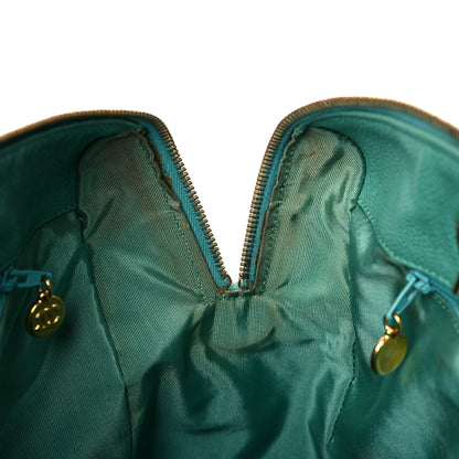 Chanel Caviar CC Large Shoulder Bag Green 13 of 16