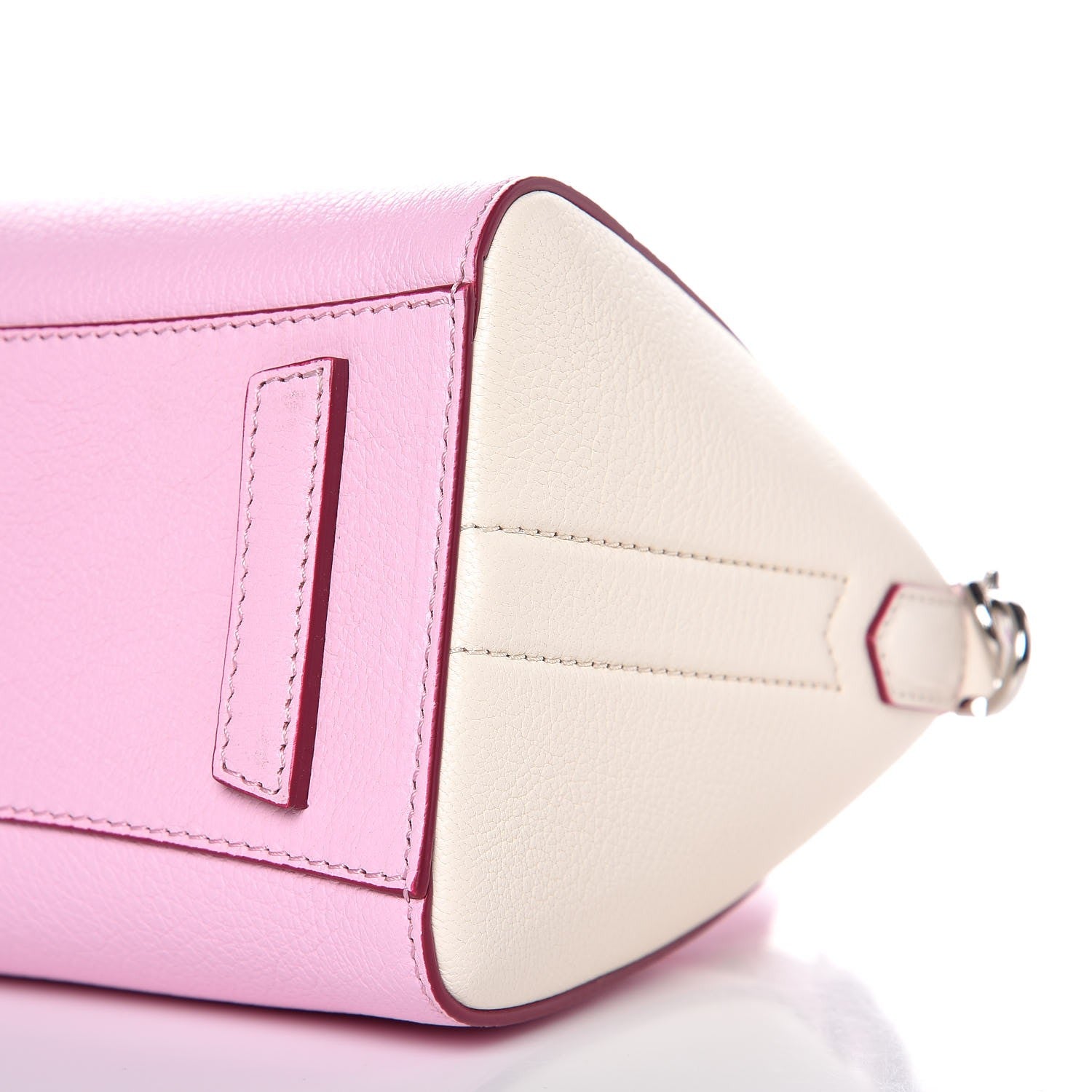 Givenchy Sugar Goatskin Mini Tri-Color Antigona Bright Pink White Fuchsia 8 of 10