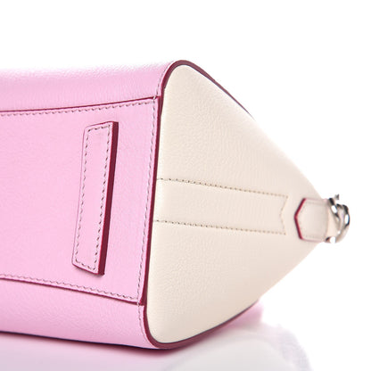 Givenchy Sugar Goatskin Mini Tri-Color Antigona Bright Pink White Fuchsia 8 of 10